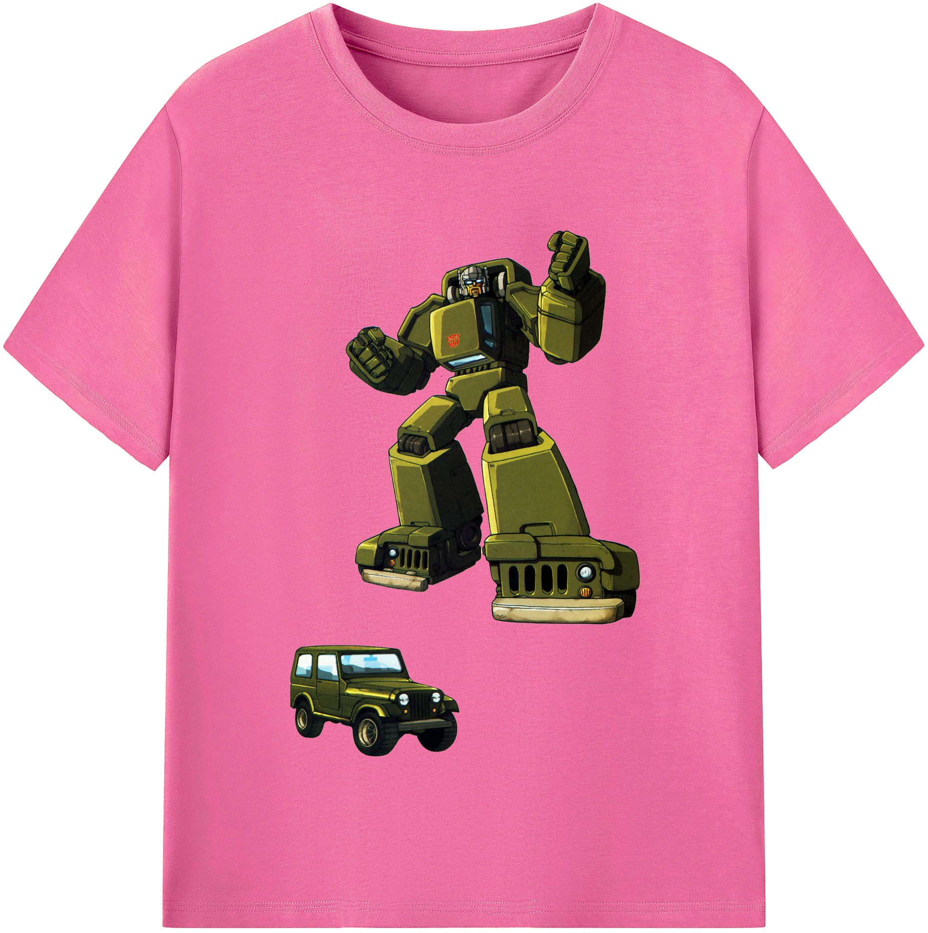 （画像用）  レディースカジュアルプリントTシャツ（綿100％）